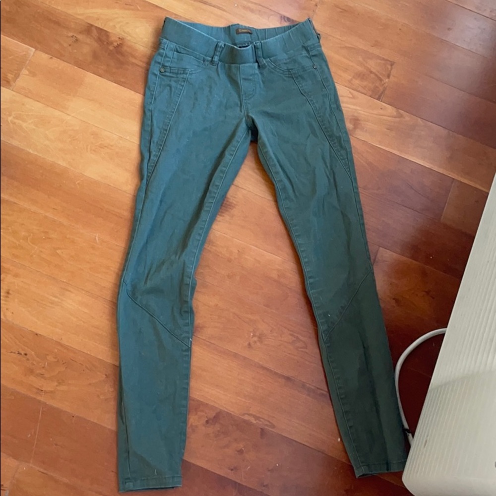 Army green jeggings